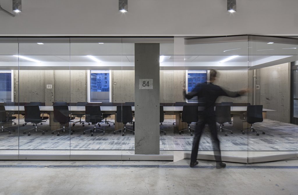 big conference room with chairs inside